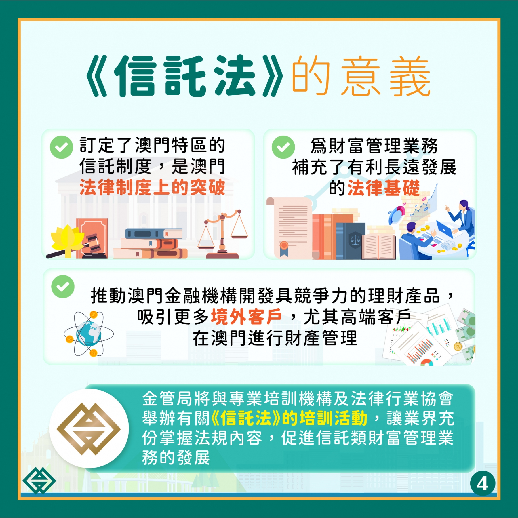 信託法》今（1）日起生效助財富管理業務發展｜澳門金融管理局